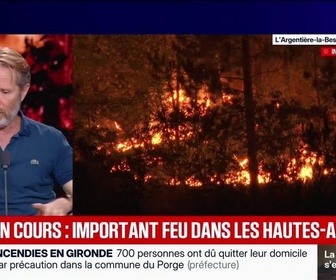 Replay BFM Grand Soir - Gironde : feu à Saumos, plus de 3 000 personnes évacuées - 22/07