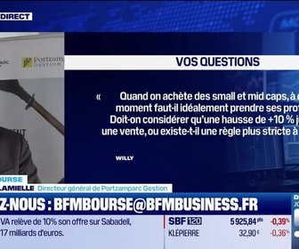 Replay BFM Bourse - Culture Bourse : Quand on achète des small et des mid, à quel moment prend-t-on idéalement son profit ? , par Julie Cohen-Heurton - 22/09