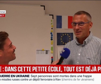 Replay BFM Première - Rentrée des classes: dans cette petite école de la Somme, tout est déjà prêt