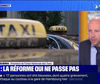 Replay Week-end première - Transport sanitaire: les taxis refusent d'assumer la facture que l'Assurance maladie ne veut plus supporter, explique Rachid Boudjema, Président de l'Union Nationale des Taxis