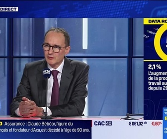 Replay BFM Bourse - La Data Room : 2,1% = l'augmentation moyenne de la productivité du travail aux Etats-Unis depuis 2019 - 04/11