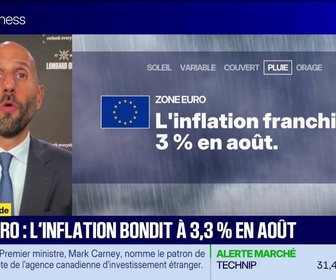 Replay BFM Bourse - L'éco du monde : L'inflation européenne au-dessus de 3% en août - 01/09
