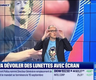 Replay Good Morning Business - Culture IA : Meta va dévoiler des lunettes avec écran, par Anthony Morel - 20/08