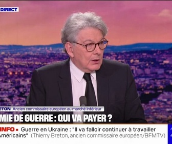 Replay 20H BFM - Guerre en Ukraine: Il faut avoir un bouclier (militaire) européen, déclare Thierry Breton