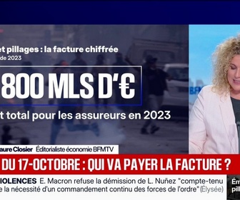 Replay BFM Première - L'ÉDITO ÉCO - Qui va payer la facture des dégâts et pillages en marge des manifestations du 17-octobre?