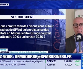 Replay BFM Bourse - Culture Bourse : Est ce que compte tenu des discussions autour du rachat de SFR et de la croissance des résultats en Afrique, le titre Orange pourrait atteindre 20 € à un horizon 2030 ? , par Julie Cohen-Heurton - 30/03