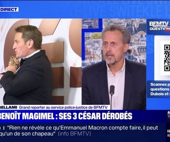 Replay Que sait-on du vol des trois Césars de l'acteur Benoît Magimel ? BFMTV répond à vos questions