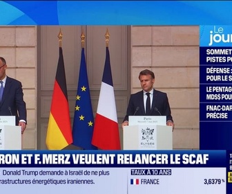 Replay Good Morning Business - Emmanuel Macron et Friedrich Merz veulent relancer le SCAF