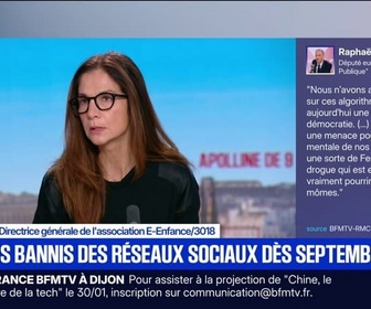 Replay Apolline de 9 à 10 - Interdire les réseaux sociaux au moins de 15 ans ne va pas solutionner le problème, estime Justine Atlan (association E-Enfance)