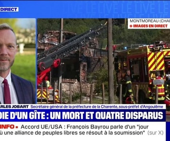 Replay Parlons info ! - L'incendie d'un gite en Charente a mobilisé jusqu'à 80 sapeurs-pompiers et 24 véhicules, explique le sous-préfet d'Angoulême