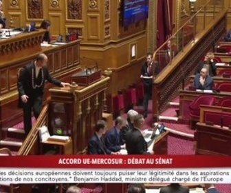 Replay 100% Sénat - Accord UE-Mercosur : débat au Sénat