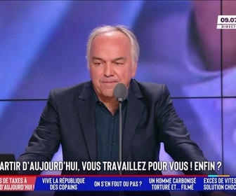 Replay Les Grandes Gueules - Jour de libération fiscale : à partir d'aujourd'hui, Nicolas travaille pour lui.