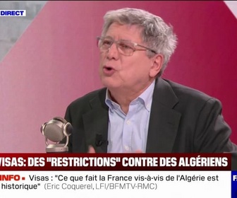 Replay Face à Face - Restriction des visas: Ce que fait la France vis-à-vis de l'Algérie est une faute historique, assure Éric Coquerel (LFI)