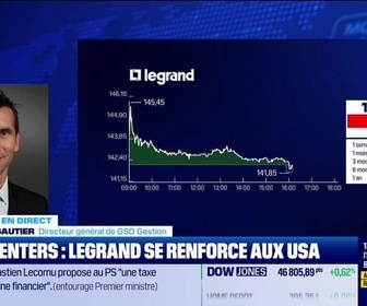 Replay BFM Bourse - Legrand gagne + de 50% cette année, et se renforce encore dans les data centers US - 03/10