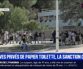 Replay BFM Première - Gardanne: des collégiens privés de papier toilette après des dégradations