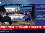 Replay Marschall Truchot : Nuñez, On ne tolère pas les blocages des lycées - 28/09