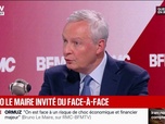 Replay Face à Face - Taxer, c'est un mot que j'essaye de retirer de mon vocabulaire, affirme l'ancien ministre de l'Économie Bruno Le Maire
