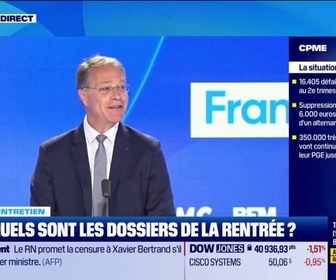 Replay Good Morning Business - François Asselin: Si on veut s'en sortir, il faut donner envie aux Français de travailler plus, il faut qu'on augmente la productivité