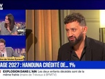 Replay BFM Grand Soir - Sondage 2027 : Hanouna crédité de... 1 % - 15/12