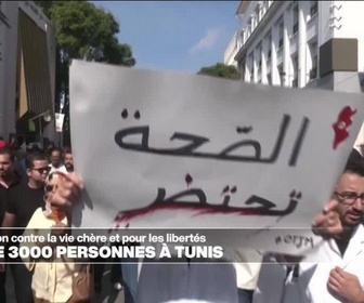 Replay Journal de l'Afrique - Plus de 3000 personnes à Tunis contre la vie chère et pour les libertés publiques