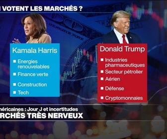 Replay Info éco - États-Unis : pour qui votent les marchés et les milieux d'affaires ?