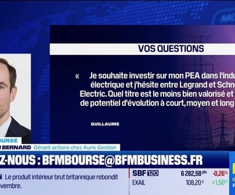 Replay BFM Bourse - Culture Bourse : Entre Schneider Electric et Legrand, lequel de ces deux titres est le moins bien valorisé et a le plus de potentiel d'évolution à court, moyen et long terme ? , par Julie Cohen-Heurton - 15/01