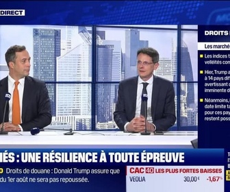 Replay BFM Bourse - Le Club : Le coup de bambou douanier n'effraie toujours pas les marchés - 08/07