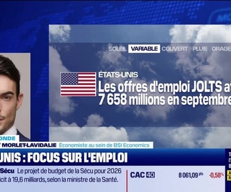 Replay BFM Bourse - L'éco du monde : Emploi US : l'enquête JOLTS publiée aujourd'hui - 09/12