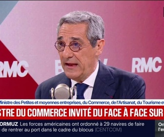 Replay Face à Face - Carburants: On doit être sûr qu'aussitôt qu'il y a une baisse, ça soit répercuté, déclare le ministre du Commerce Serge Papin