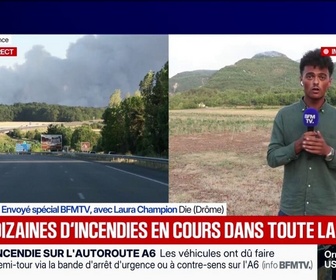 Replay 20H BFM - Dans la Drôme, la progression du feu a été stoppée selon la préfecture