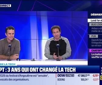 Replay Tech & Co, la quotidienne - ChatGPT : trois ans qui ont changé la tech - 01/12