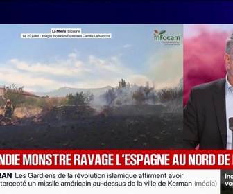Replay BFM Grand Soir - Un incendie monstre ravage l'Espagne au nord de Madrid - 20/07