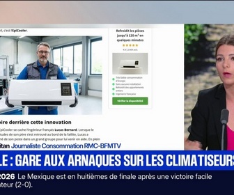Replay BFM Première - De 35°C à 17°C en moins de deux minutes: les arnaques sur les climatiseurs pullulent en ligne