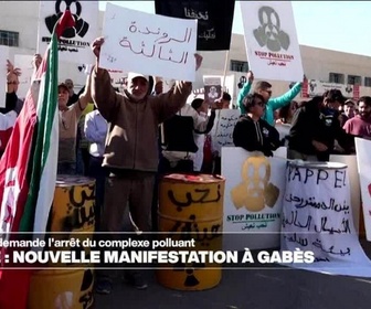 Replay Journal de l'Afrique - Tunisie : nouvelle manifestation à Gabès pour soutenir la plainte contre un complexe chimique