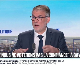 Replay BFM Politique - Non, Olivier Faure n'envisage pas de ministre insoumis dans un gouvernement de gauche