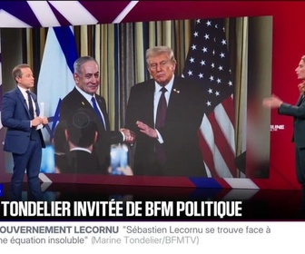 Replay BFM Politique - Plan de paix/Gaza: Regardons aussi en Cisjordanie, où la colonisation avance un peu plus chaque jour, indique Marine Tondelier (Écologistes)