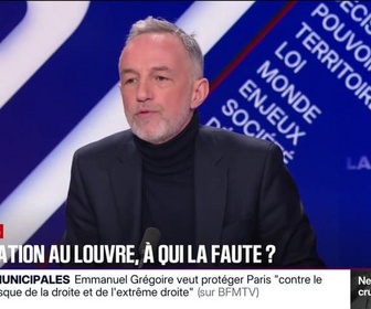 Replay BFM Politique - Inondations et détériorations du Louvre: C'est un immense fiasco pour la tutelle, c'est-à-dire le ministère de la Culture, affirme Emmanuel Grégoire, candidat à la mairie de Paris