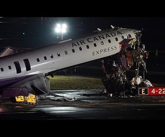 Replay Deux pilotes tués après la collision d'un avion Air Canada avec un véhicule à LaGuardia