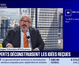 Replay BFM Bourse - Mythomètre : La BCE a raison de relever ses taux FAUX répond Emmanuel Lechypre - 03/09
