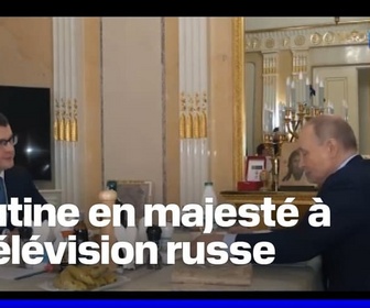 Replay 20H BFM - Vladimir Poutine en majesté à la télévision russe