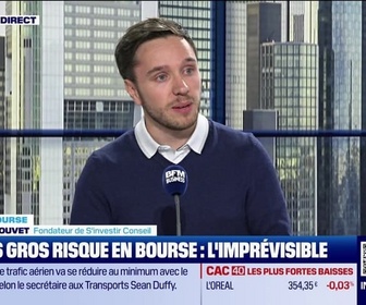Replay BFM Bourse - Culture Bourse : Le plus gros risque en Bourse : l'imprévisible, par Julie Cohen-Heurton - 10/11