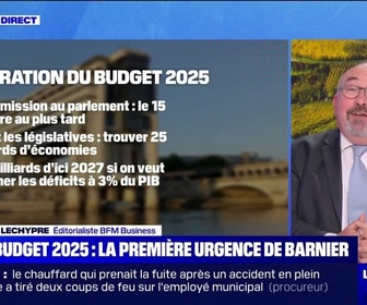 Replay Le Dej Info - Budget 2025 : la première urgence de Barnier - 09/09