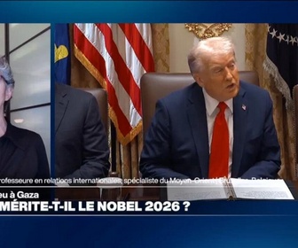 Replay La question qui fâche - Cessez-le-feu à Gaza : le Nobel pour D. Trump en 2026 ?