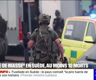 Replay 20H BFM - Au moins 10 morts dans une tuerie de masse en Suède: ce que l'on sait