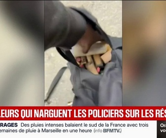 Replay BFM Première - Les individus vont être identifiés, interpellés: la police traque numériquement les pilleurs ayant exposé leurs vols sur les réseaux sociaux