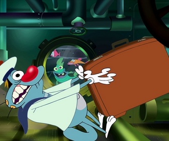 Replay Oggy et les cafards - S03 E38 - Péril au périscope