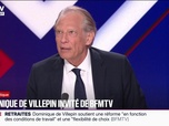 Replay BFM Politique - Les propos (de Manon Aubry) me choquent: Dominique de Villepin revient sur les propos de l'eurodéputée insoumise qui a qualifié les milliardaires de nuisibles