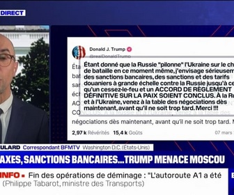 Replay BFM Story - Taxes douanières, sanctions bancaires: Donald Trump menace la Russie