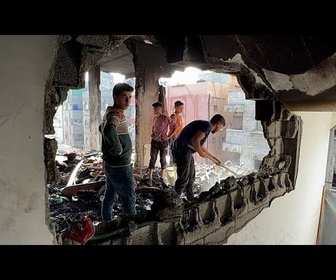 Replay Les habitants de Gaza constatent les destructions après un raid israélien nocturne