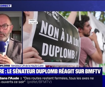 Replay BFM Story - Story 2 : Censure, le sénateur Duplomb réagit sur BFMTV - 08/08